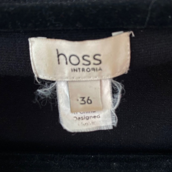 Hoss Intropia Sleeveless V-neck Black Dress - size 36 - Picture 3 of 3